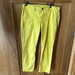 CAbi gold Straight-Leg Pants